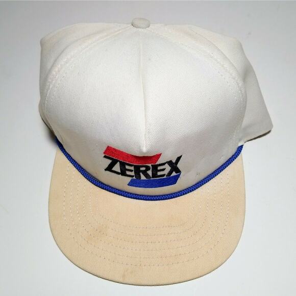 VTG Zerex Coolant Alan Kuwicki Leather Back Racing hat cap Made in USA - Picture 3 of 6